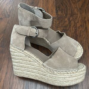 Marc Fisher Espadrille Wedge Platform 10